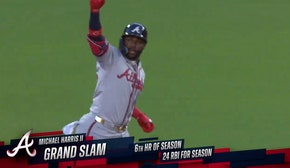 Braves' Michael Harris II sends a grand-slam home run into McCovey Cove, adding to a loud first inning against the Giants